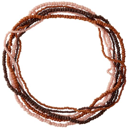 12 Pack: Small Glass Beads, Lavender Mix by Bead Landing™